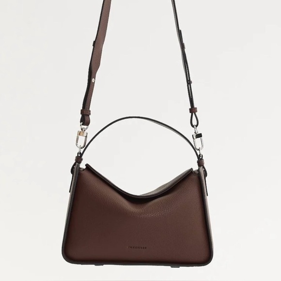 The Horse Clementine Pebbled Leather Bag in Coffee - Picture 4 of 9